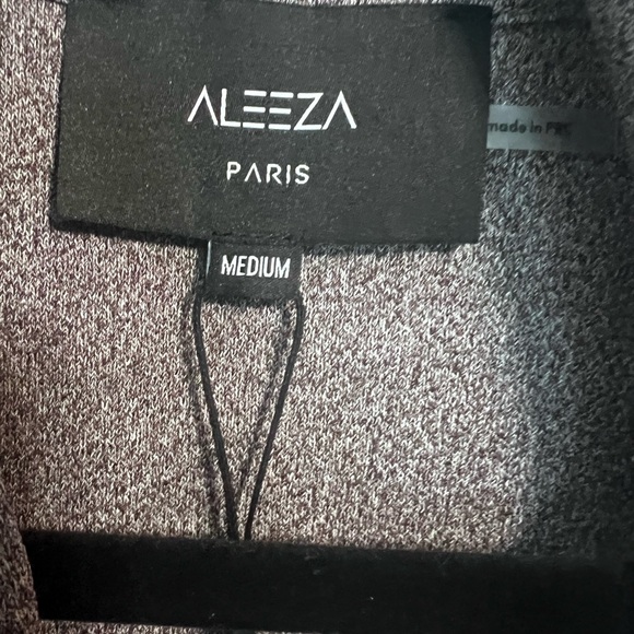 Aleeza Paris Gray Knit Jacket, Size M - Picture 3 of 7